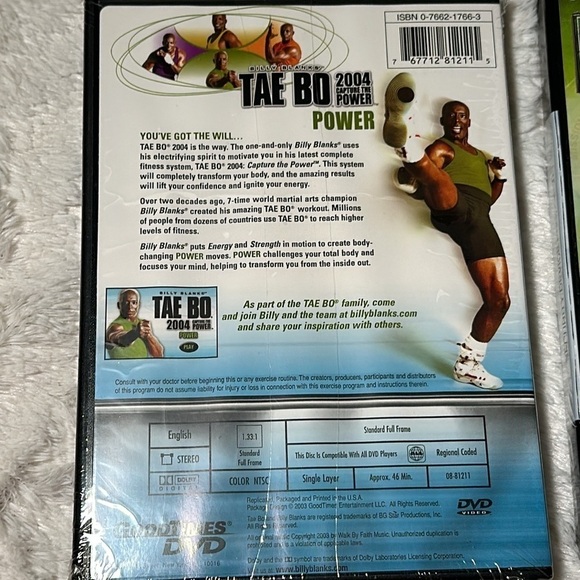 Billy Blanks DVD Combo Pack Tae Bo 2004 Capture the Power Mission 3 Abs NEW - Picture 5 of 11